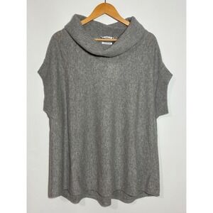 NWT $325 Vince Womens Gray 100% Cashmere Cowl Neck Tunic Sweater Sz M Quiet Luxe